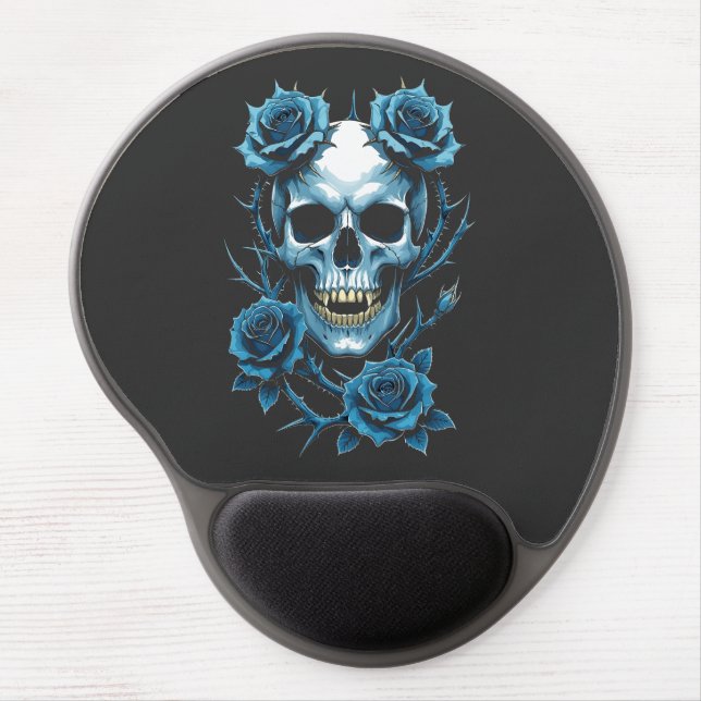 Fangs & Frosted Roses Gel Mouse Pad (Front)