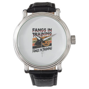 Fangs in Training Funny Vampire Halloween Shirt Watch