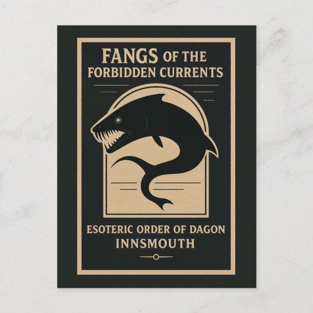 Fangs of the Forbidden Currents - Esoteric Order o Holiday Postcard (Front)