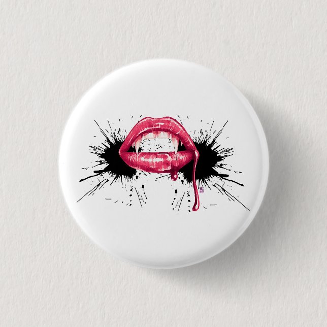 Fangs Splash  Button (Front)