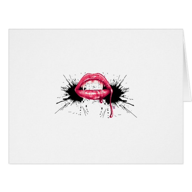 Fangs Splash  Cards (Front Horizontal)