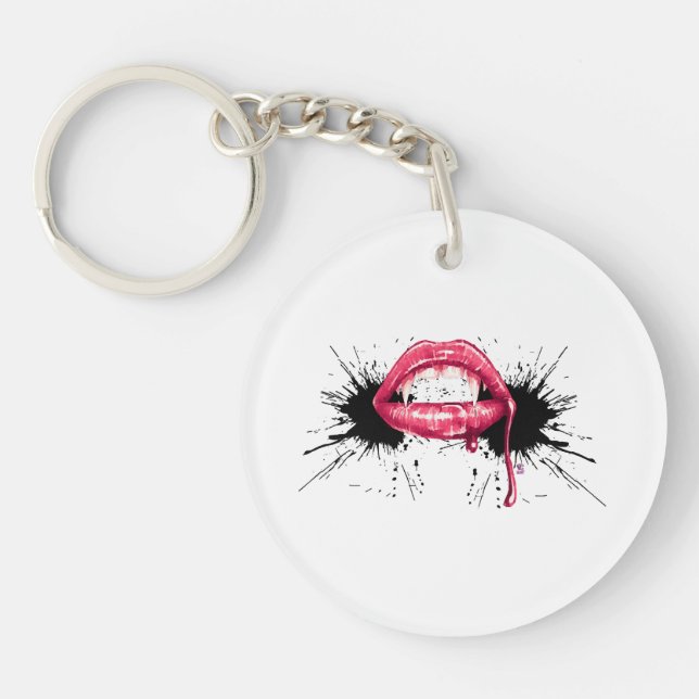 Fangs Splash  Keychain (Front)