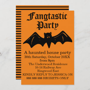 FANGTASTIC HALLOWEEN PARTY INVITATION