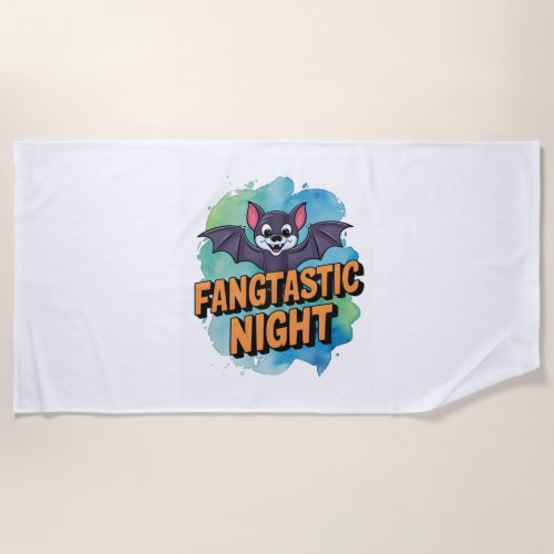 Fangtastic Night Beach Towel