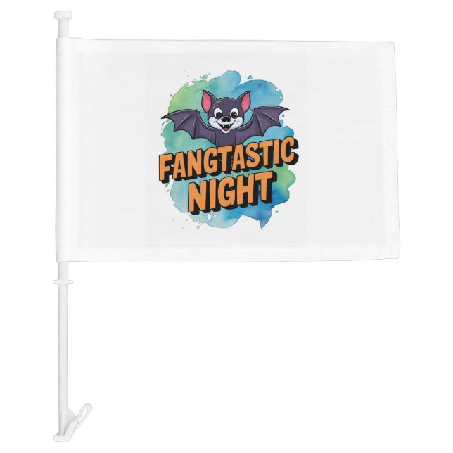Fangtastic Night Car Flag (Front)