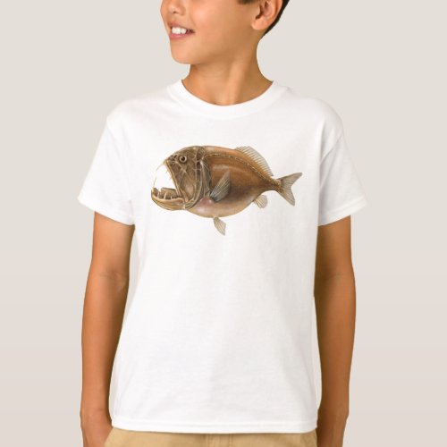 Fangtooth deep sea fish t_shirt
