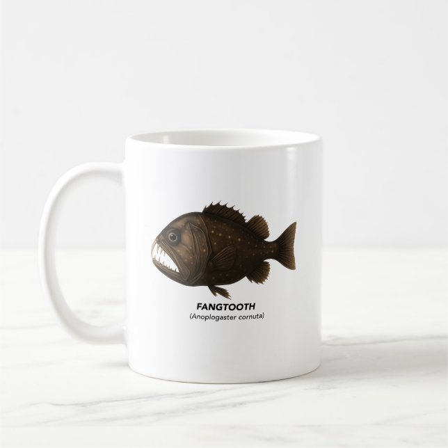 Fangtooth – Marine Animals of California Coffee Mug (Left)