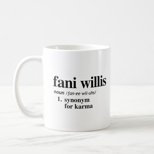 Fani Willis Definition Coffee Mug