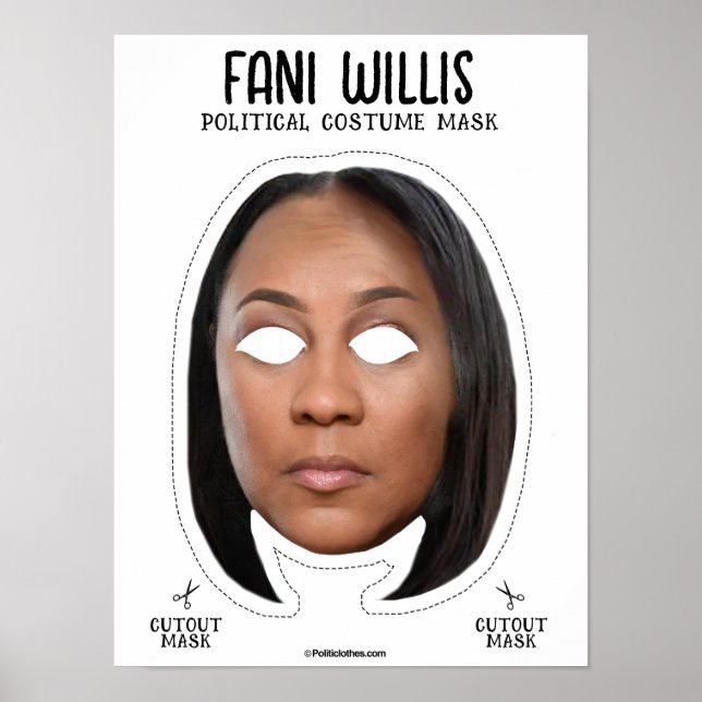 Fani Willis Halloween Costume Mask Poster (Front)