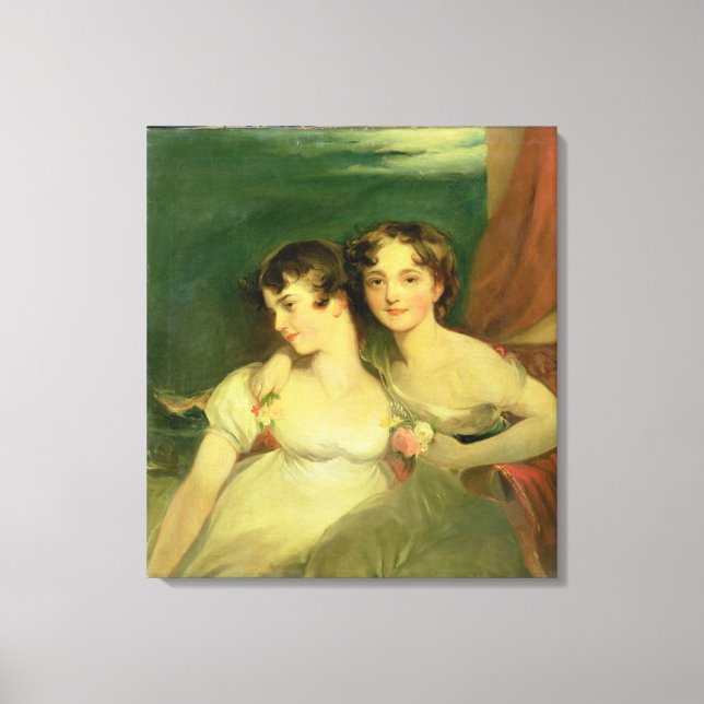 Fanny and Jane Hamond Canvas Print (Front)