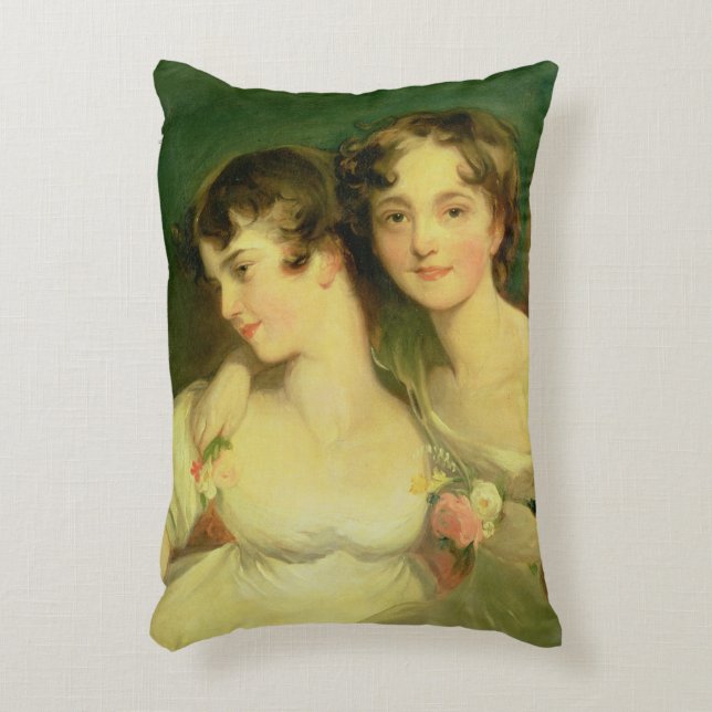 Fanny and Jane Hamond Decorative Pillow (Front(Vertical))