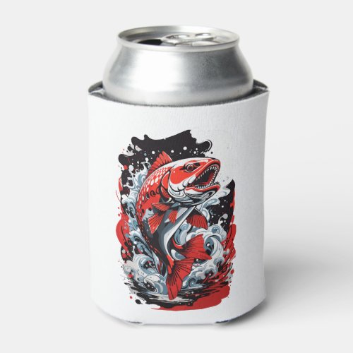 fannyBeautiful red fish design cool fish design Can Cooler