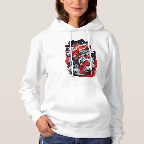 fannyBeautiful red fish design cool fish design Hoodie