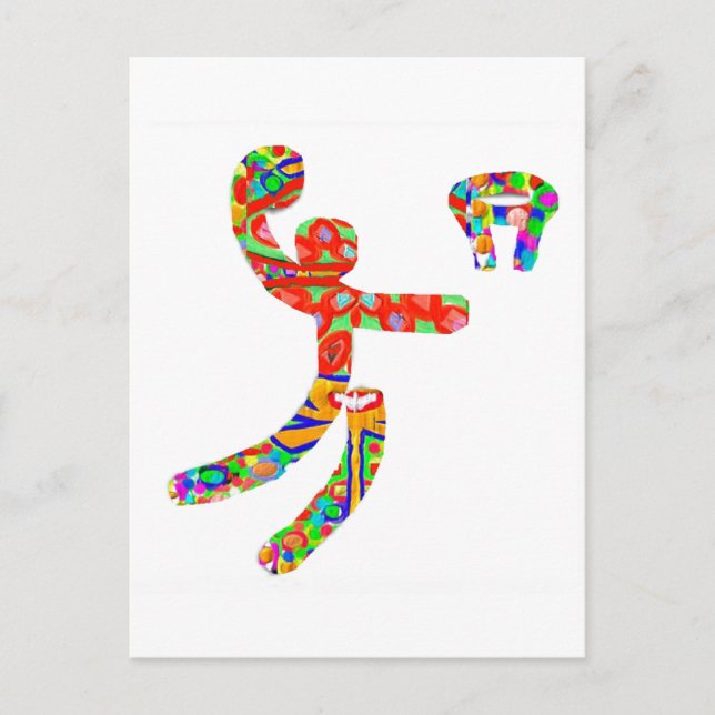 Fans of BasketBall Basket Ball Postcard (Front)