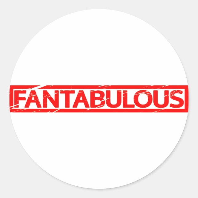 Fantabulous Stamp Classic Round Sticker (Front)
