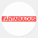 Fantabulous Stamp Classic Round Sticker