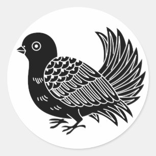 Fantail Classic Round Sticker