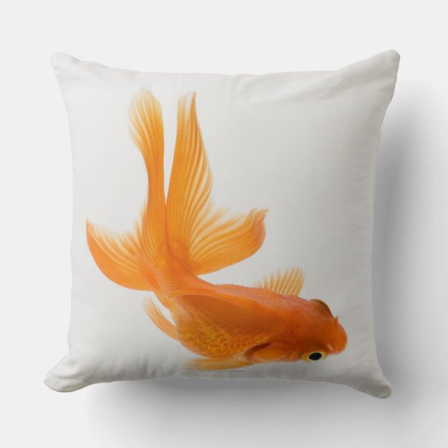 Fantail goldfish (Carassius auratus) 2 Throw Pillow (Front)