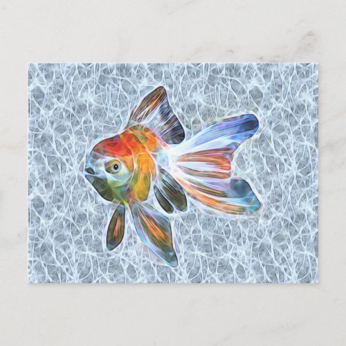 Fantail Goldfish Light Flare Postcard