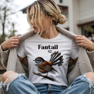 Fantail - Native Bird of New Zealand T-Shirt