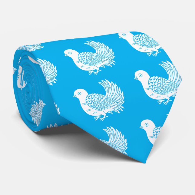 Fantail Neck Tie (Rolled)