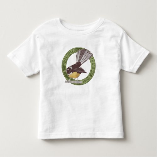 Fantail New Zealand Native Bird Aotearoa NZ Toddler T_shirt