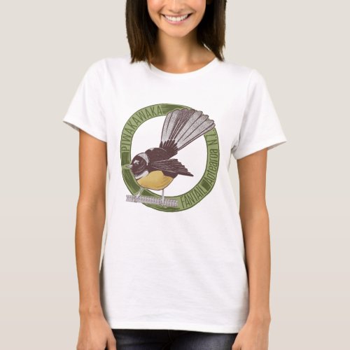 Fantail NZ Aotearoa T_Shirt