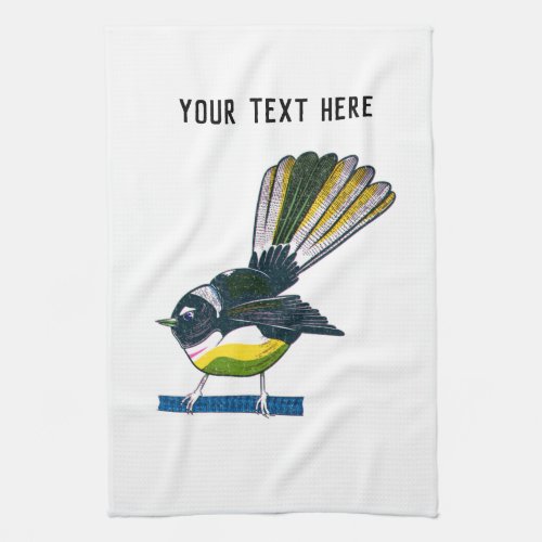 Fantail NZ BIRD Kitchen Towel