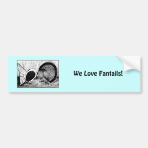 Fantail Pair Bumper Sticker