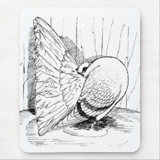 Fantail Pigeon 1978 Saddle Mouse Pad