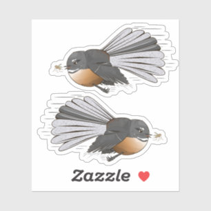 Fantail Piwakawaka Sticker
