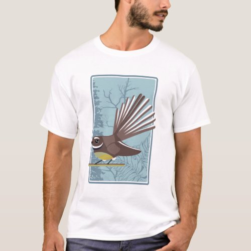 Fantail Piwakwaka T_Shirt