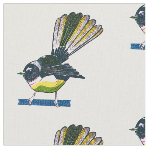 Fantail Risograph Fabric