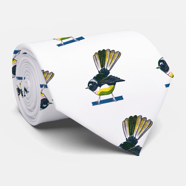 Fantail Risograph Neck Tie (Rolled)
