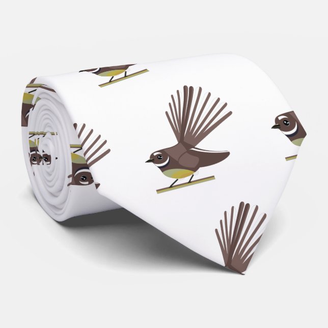 fantail sq no background neck tie (Rolled)