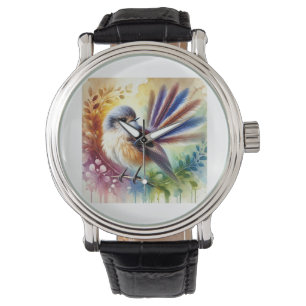 Fantailed Gerygone 210824AREF109 - Watercolor Watch