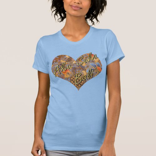 Fantasia Batik Heart T_Shirt