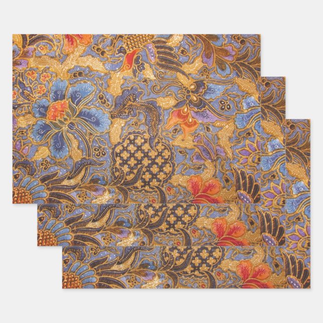 Fantasia Batik Wrapping Paper Sheets (Set)