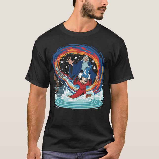 Fantasia Mickey Mouse Sorcerers Apprentice Retro f T-Shirt (Front)