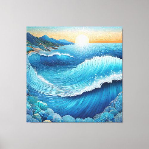 Fantasia Waters Seascape Canvas Print