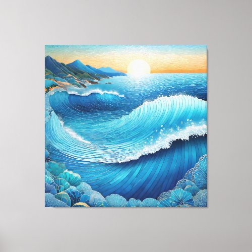 Fantasia Waters Seascape Canvas Print