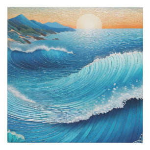 Fantasia Waters Seascape Faux Canvas Print
