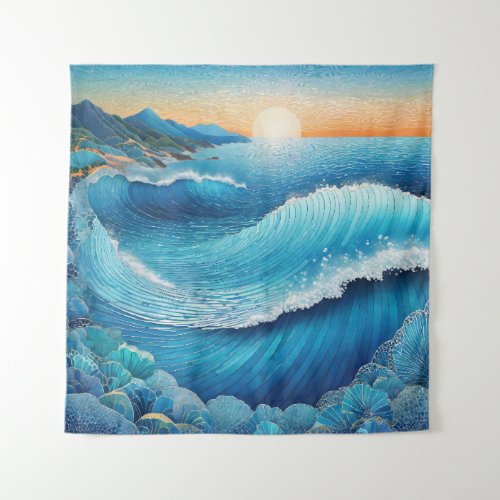 Fantasia Waters Seascape Tapestry