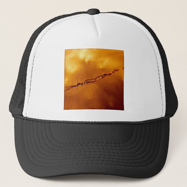 Fantasia Wire in Orange Trucker Hat (Front)