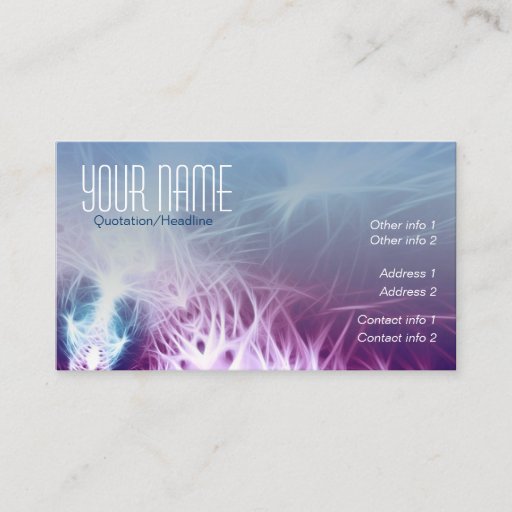 Customizable Fantasika Fractal  Business card