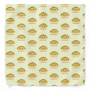 Fantastaco Cute Kawaii Taco Pattern Bandana