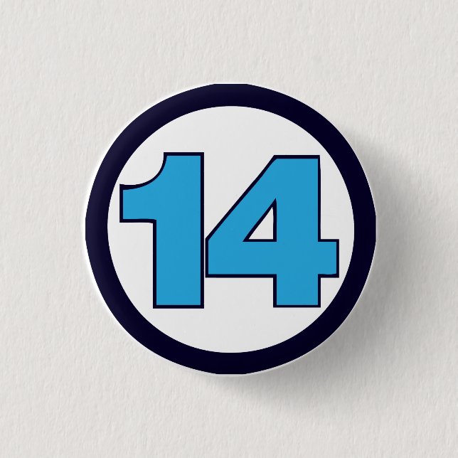 Fantastic 14 pinback button (Front)