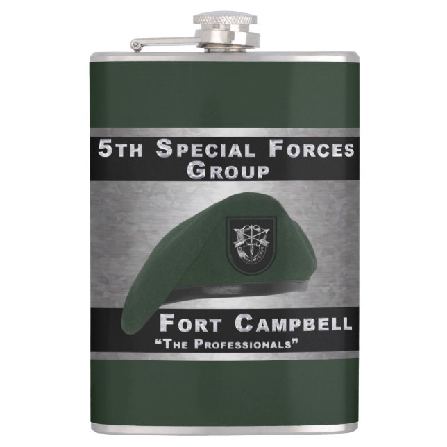 Fantastic 5th Special Forces Group Flask (Front)