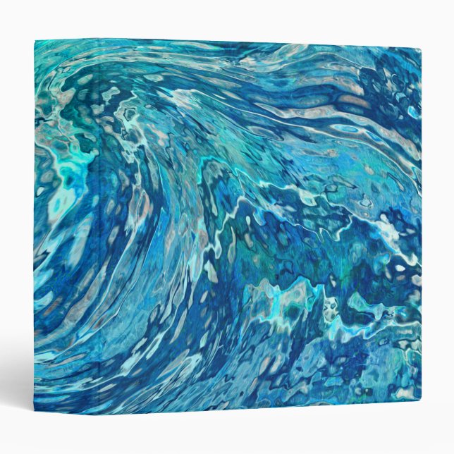 Fantastic abstract wave 3 ring binder (Front/Spine)