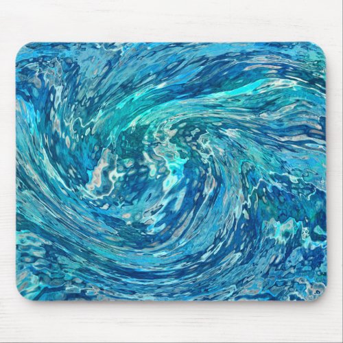 Fantastic abstract wave mouse pad